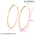 92435-Xuping красивые дамы 18k большие круглые серьги обруча